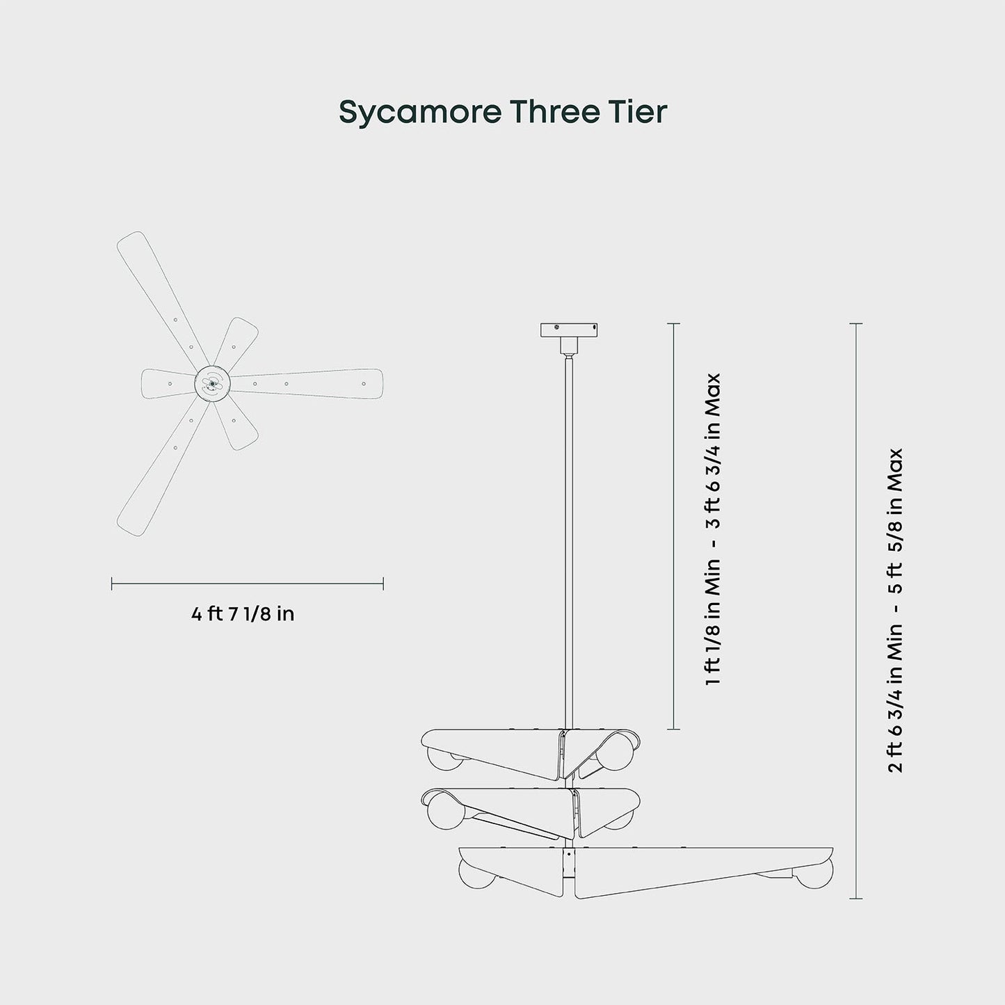 Tala US · Sycamore Chandelier 3 Tiers in Dusk Pink | socius design in Rochester, MN