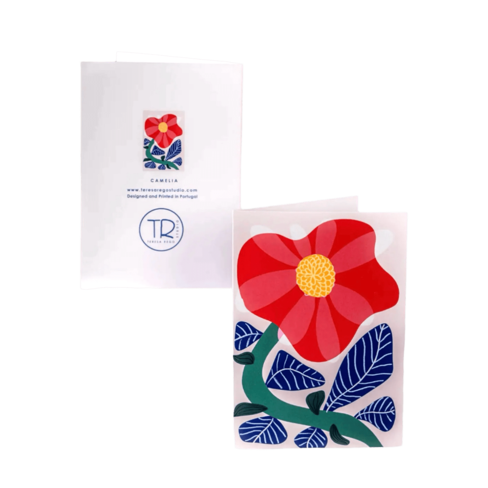 Teresa Rego · Teresa Rego Illustrated Blank Notecard · Camelia | socius design in Rochester, MN