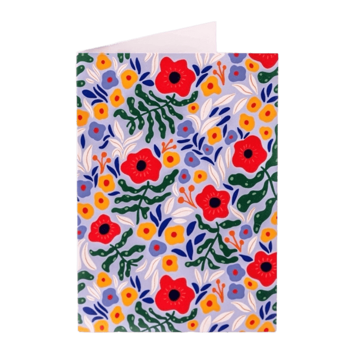 Teresa Rego Lavender Poppies – Illustrated Notecard