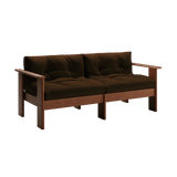 Bacana Loveseat in Recycled Velvet - Sabai Design | socius design | Rochester MN (Chocolate)