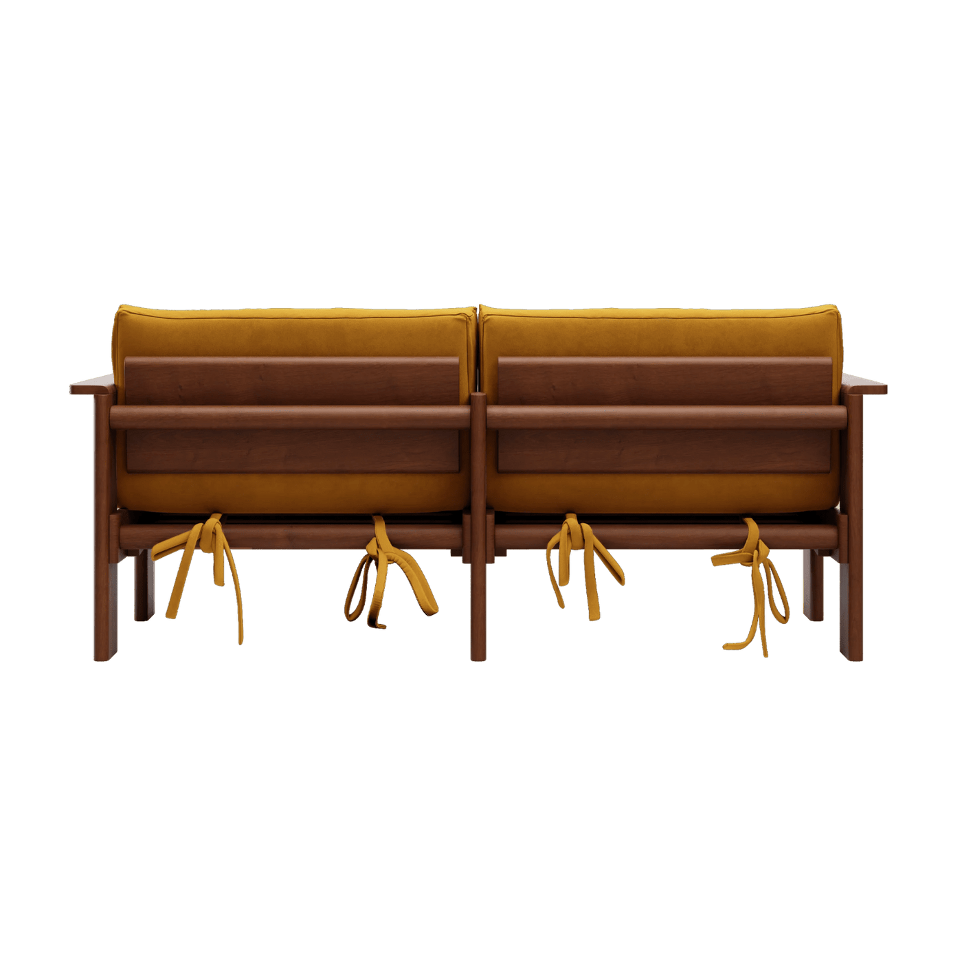 Bacana Loveseat in Recycled Velvet - Sabai Design | socius design | Rochester MN (Mustard)
