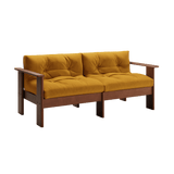 Bacana Loveseat in Recycled Velvet - Sabai Design | socius design | Rochester MN (Mustard)