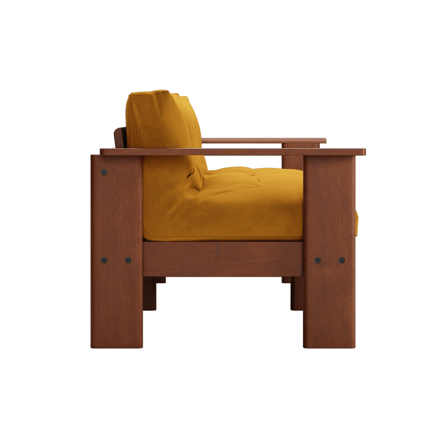 Bacana Loveseat in Recycled Velvet - Sabai Design | socius design | Rochester MN (Mustard)