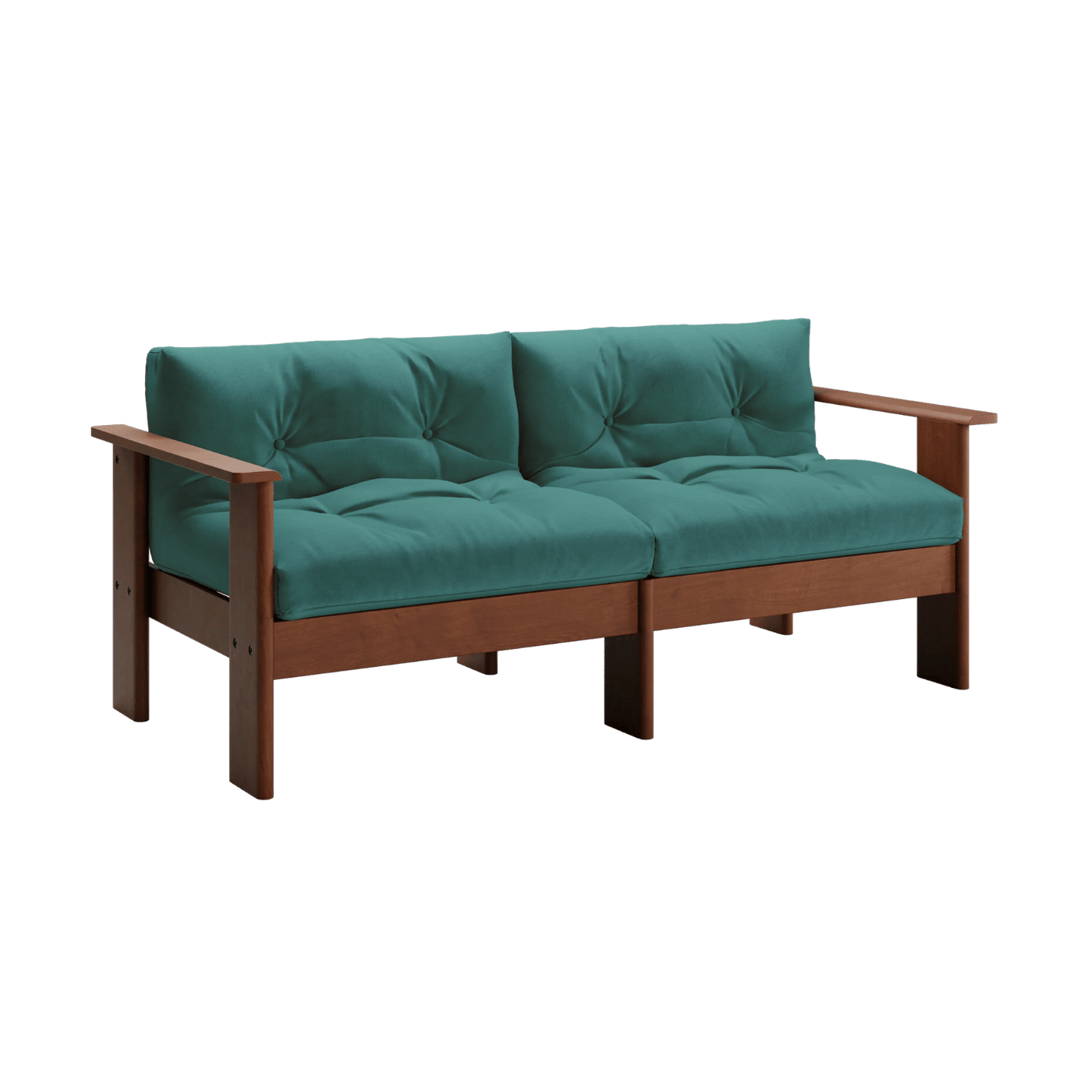 Bacana Loveseat in Recycled Velvet - Sabai Design | socius design | Rochester MN (Seafoam)