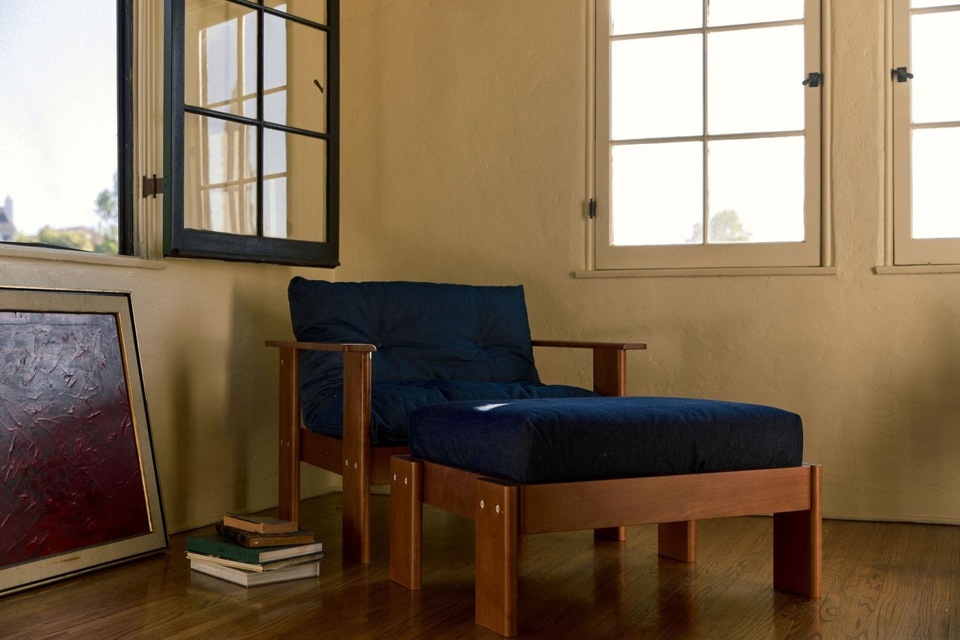 Sabai Design · The Bacana Ottoman in Cactus Leather | socius design in Rochester, MN