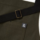 Hedley & Bennett · The Big Apron - Olive Green with Black Straps | socius design in Rochester, MN
