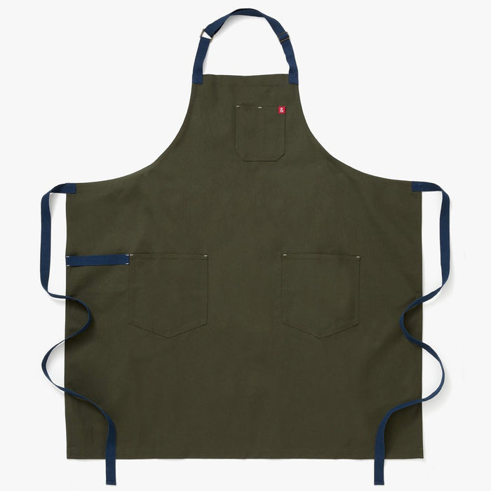 Hedley & Bennett · The Big Apron - Olive Green with Navy Straps | socius design in Rochester, MN