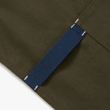 Hedley & Bennett · The Crossback Apron - Olive Green Navy Straps | socius design in Rochester, MN