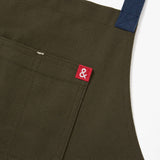 Hedley & Bennett · The Crossback Apron - Olive Green Navy Straps | socius design in Rochester, MN