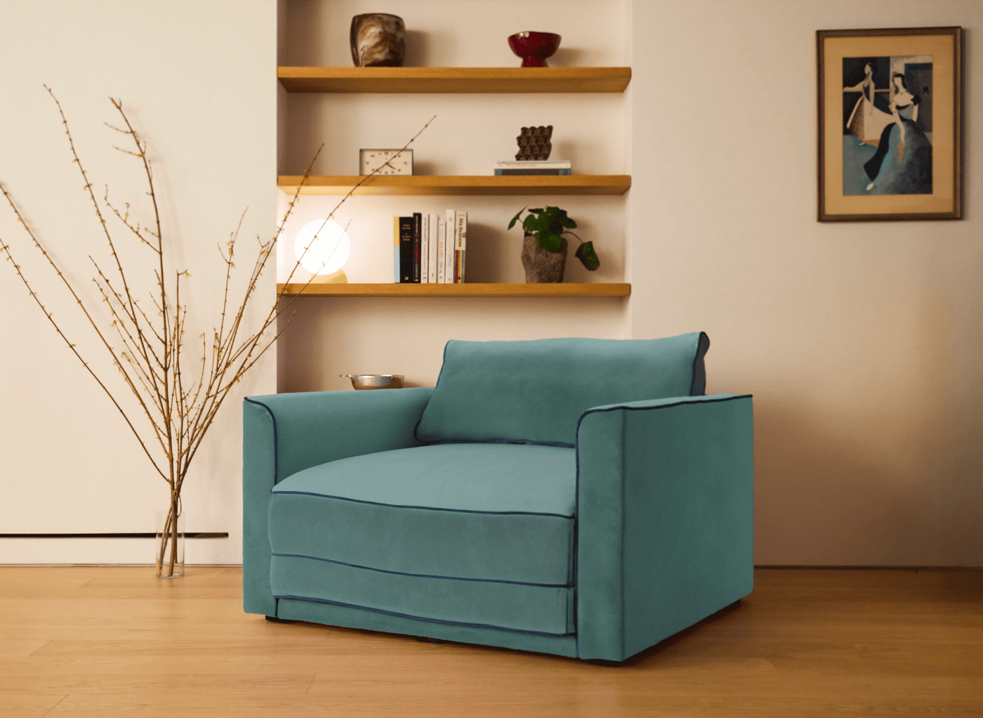 Sabai Design · The Eclipse Sleeper Chair in Recycled Velvet | socius design in Rochester, MN