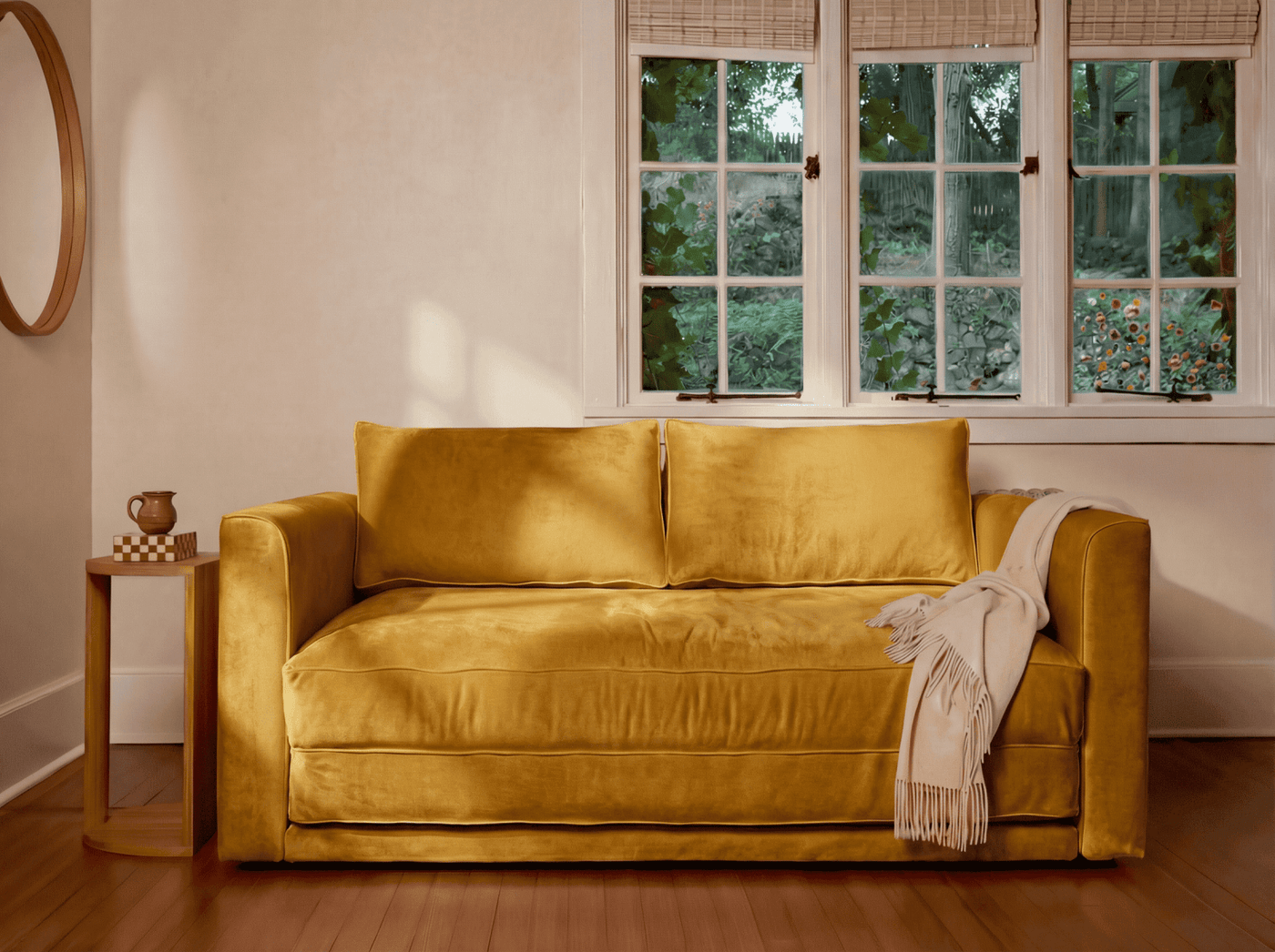 Sabai Design · The Eclipse Sleeper Sofa in Recycled Velvet | socius design in Rochester, MN