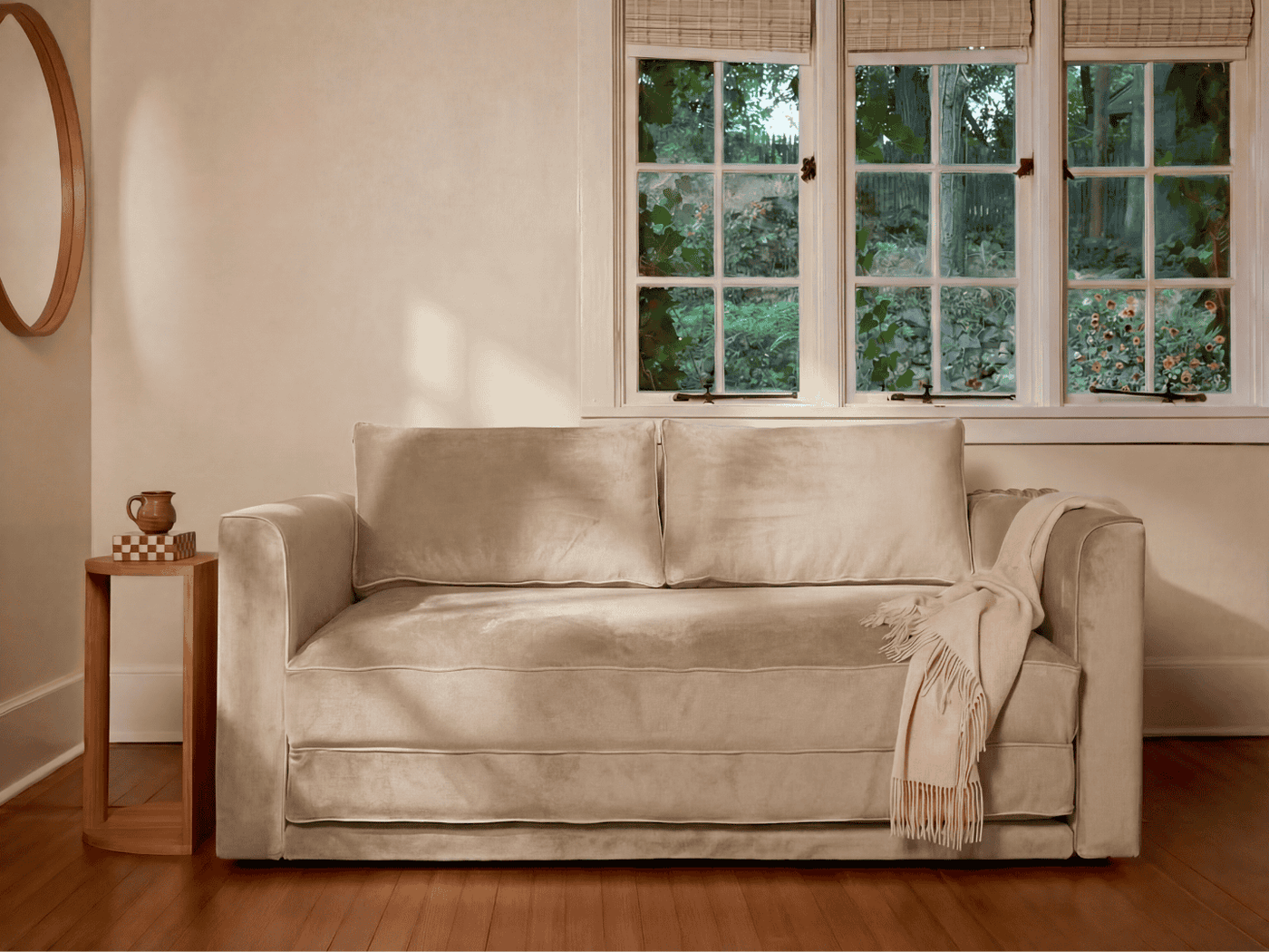 Sabai Design · The Eclipse Sleeper Sofa in Recycled Velvet | socius design in Rochester, MN