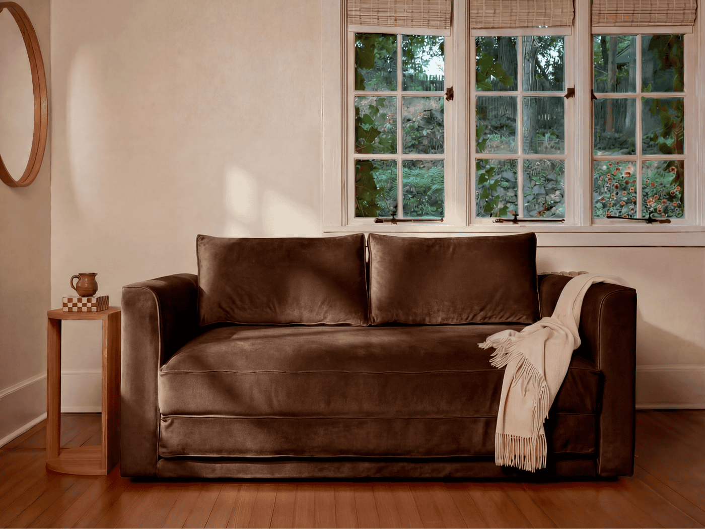 Sabai Design · The Eclipse Sleeper Sofa in Recycled Velvet | socius design in Rochester, MN