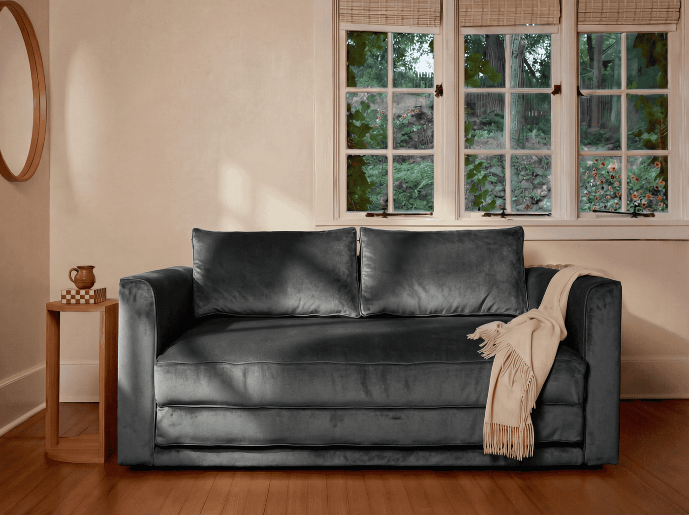 Sabai Design · The Eclipse Sleeper Sofa in Recycled Velvet | socius design in Rochester, MN