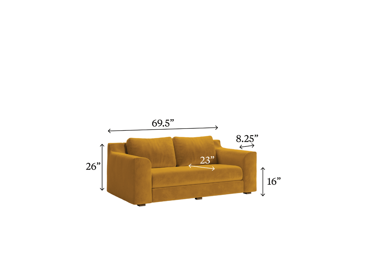 Sabai Design · The Elevate Loveseat in Recycled Velvet | socius design in Rochester, MN