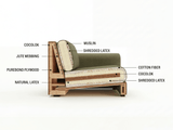 Sabai Design · The Elevate Natural 96" Sofa in Upcycled Poly | socius design in Rochester, MN