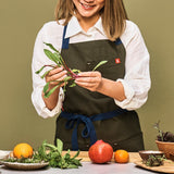 Hedley & Bennett · The Essential Apron - Olive Green Black Straps | socius design in Rochester, MN