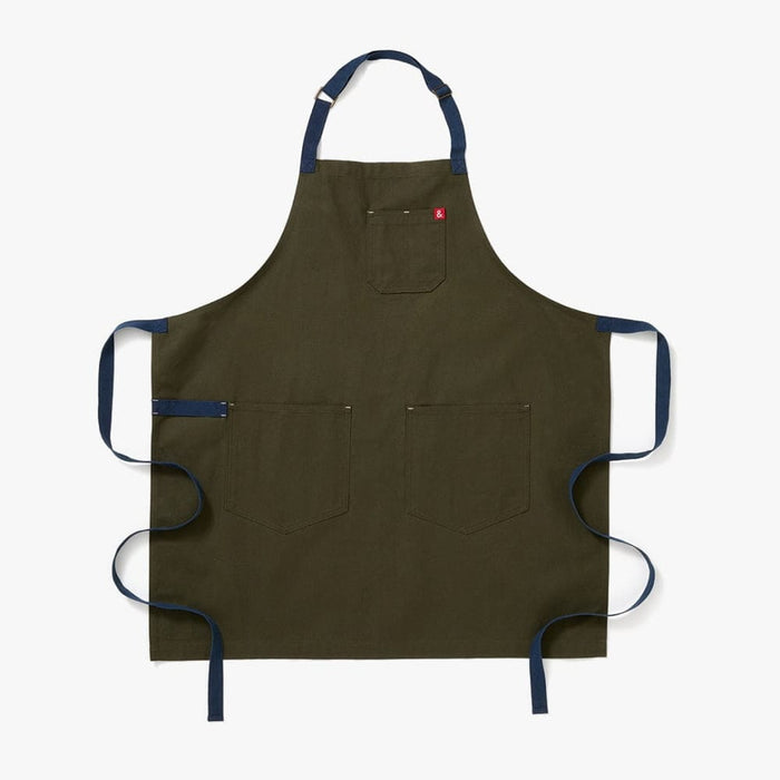 Hedley & Bennett · The Essential Apron - Olive Green Navy Straps | socius design in Rochester, MN