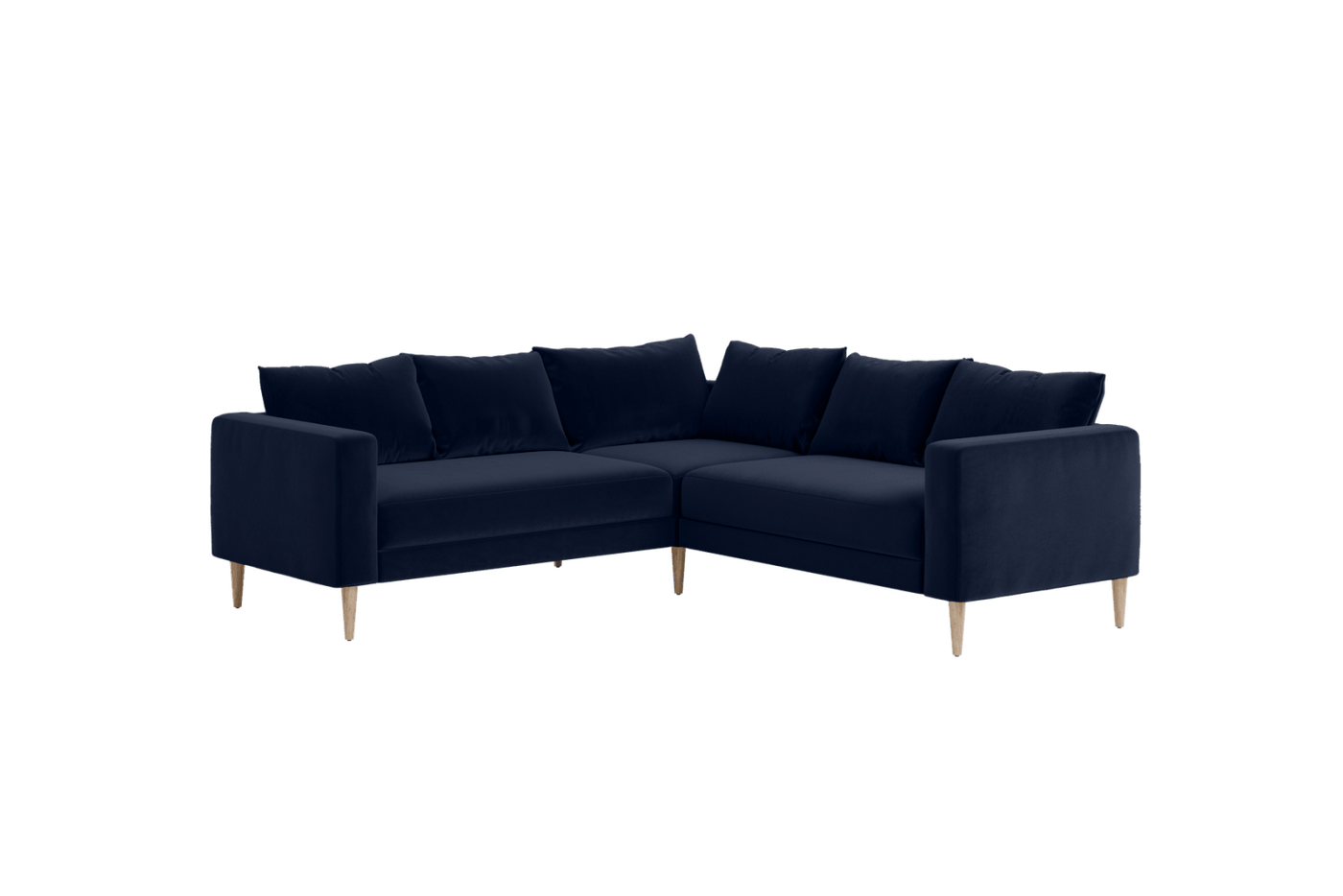 Sabai Design · The Essential Corner Sectional (5 Seat) in Recycled Velvet | socius design in Rochester, MN