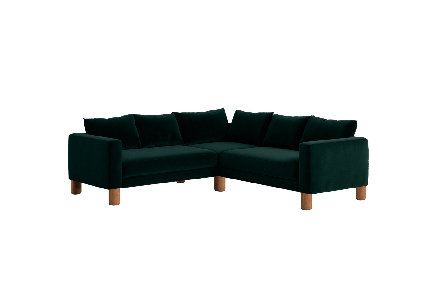 Sabai Design · The Essential Corner Sectional (5 Seat) in Recycled Velvet | socius design in Rochester, MN