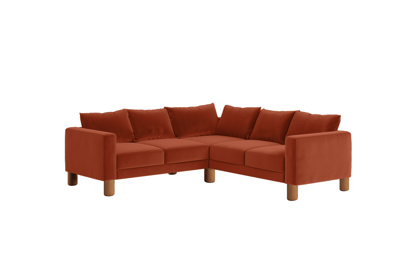 Sabai Design · The Essential Corner Sectional (5 Seat) in Recycled Velvet | socius design in Rochester, MN
