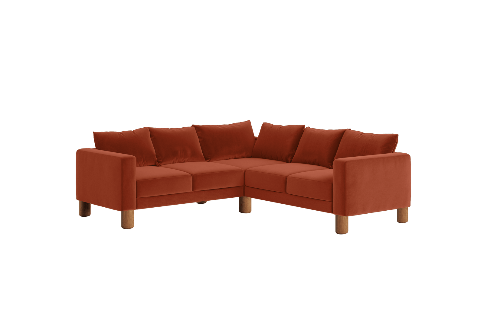 Sabai Design · The Essential Corner Sectional (5 Seat) in Recycled Velvet | socius design in Rochester, MN