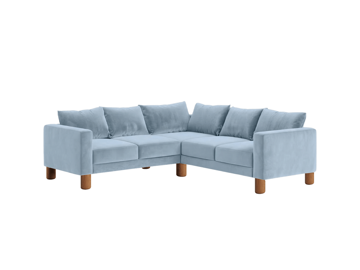 Sabai Design · The Essential Corner Sectional (5 Seat) in Recycled Velvet | socius design in Rochester, MN