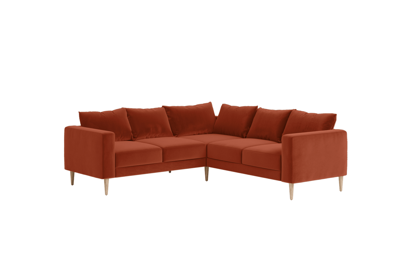 Sabai Design · The Essential Corner Sectional (5 Seat) in Recycled Velvet | socius design in Rochester, MN