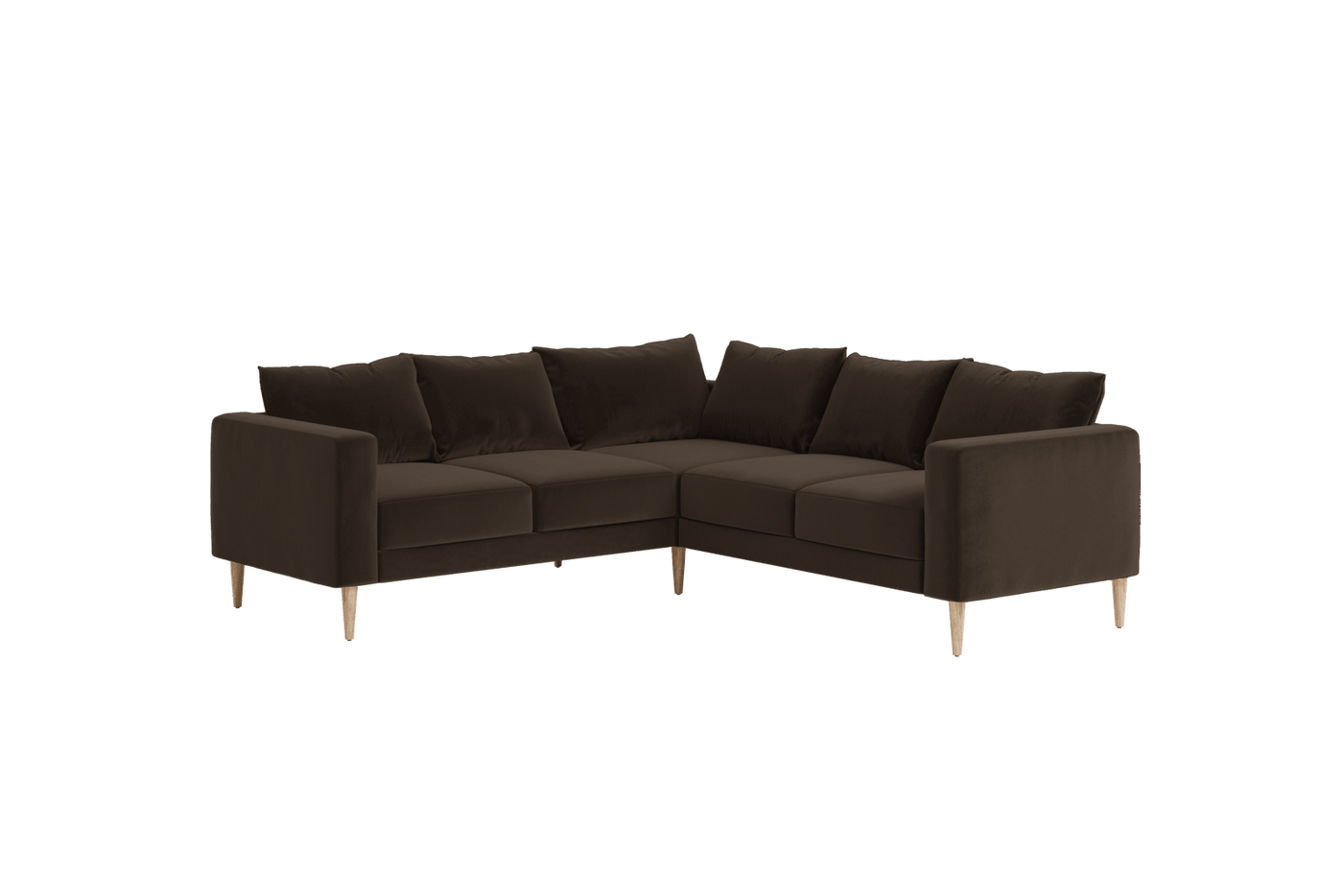 Sabai Design · The Essential Corner Sectional (5 Seat) in Recycled Velvet | socius design in Rochester, MN