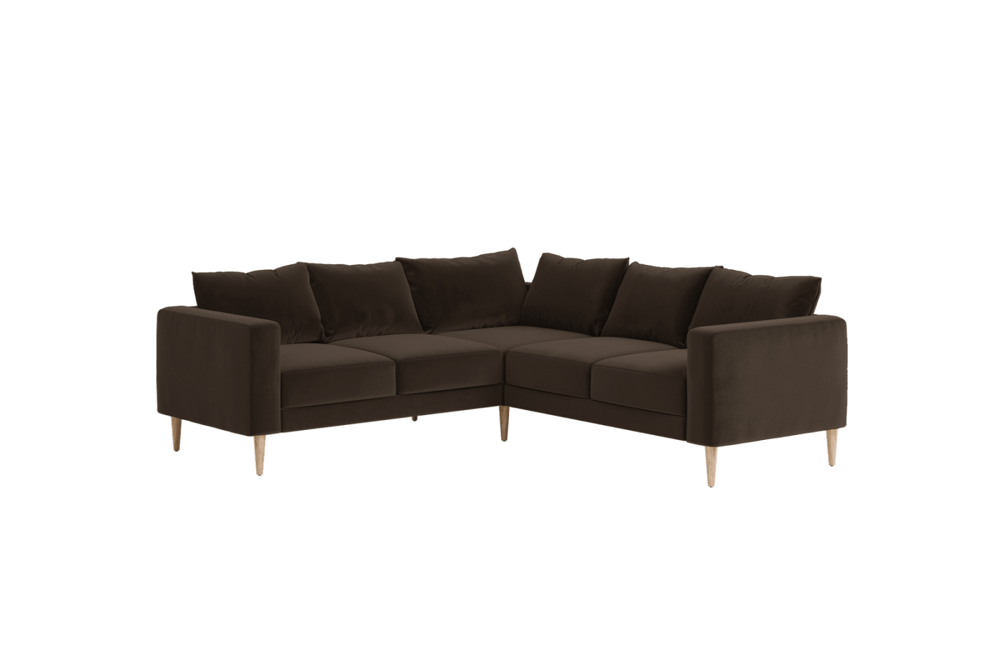 Sabai Design · The Essential Corner Sectional (5 Seat) in Recycled Velvet | socius design in Rochester, MN