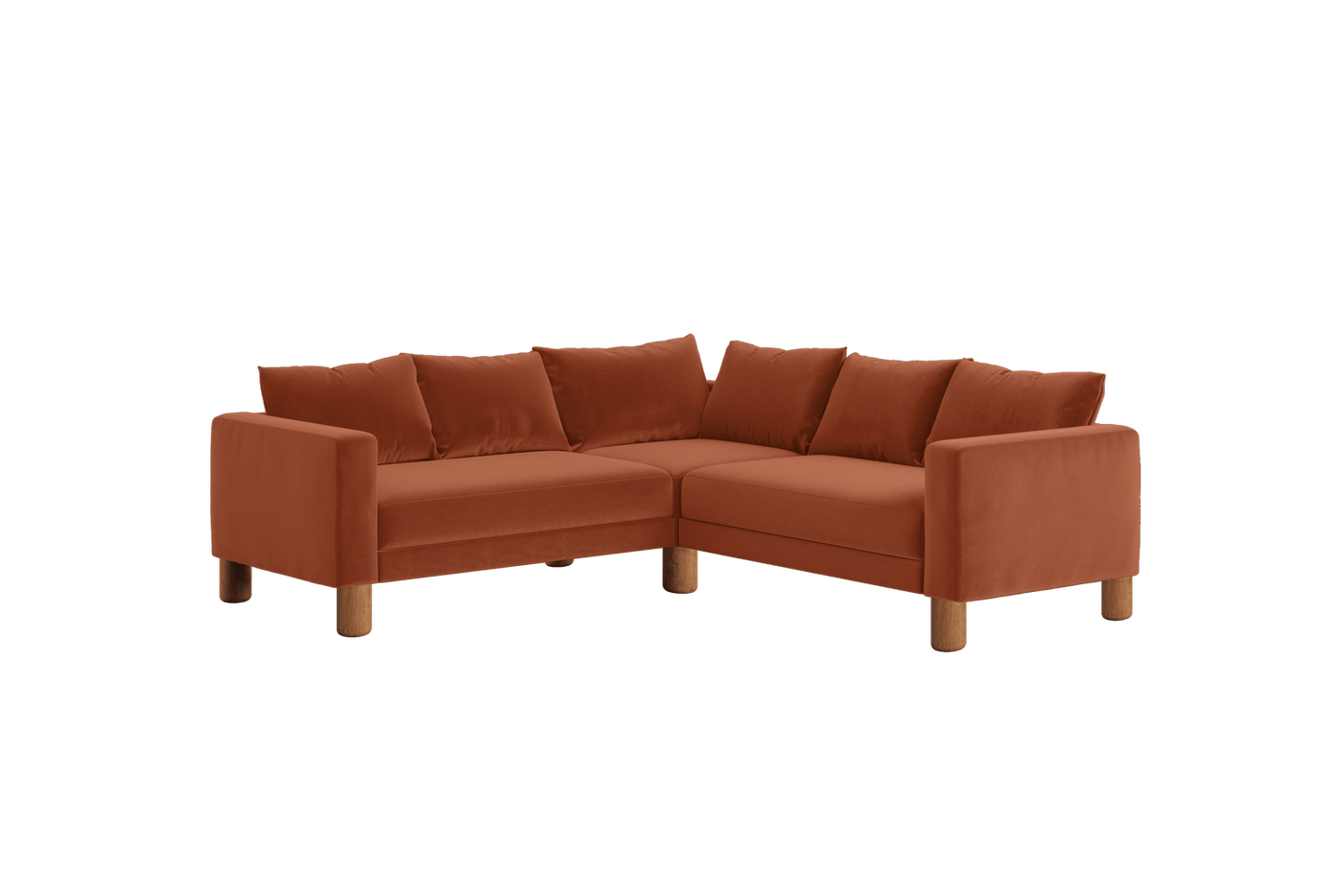 Sabai Design · The Essential Corner Sectional (5 Seat) in Recycled Velvet | socius design in Rochester, MN