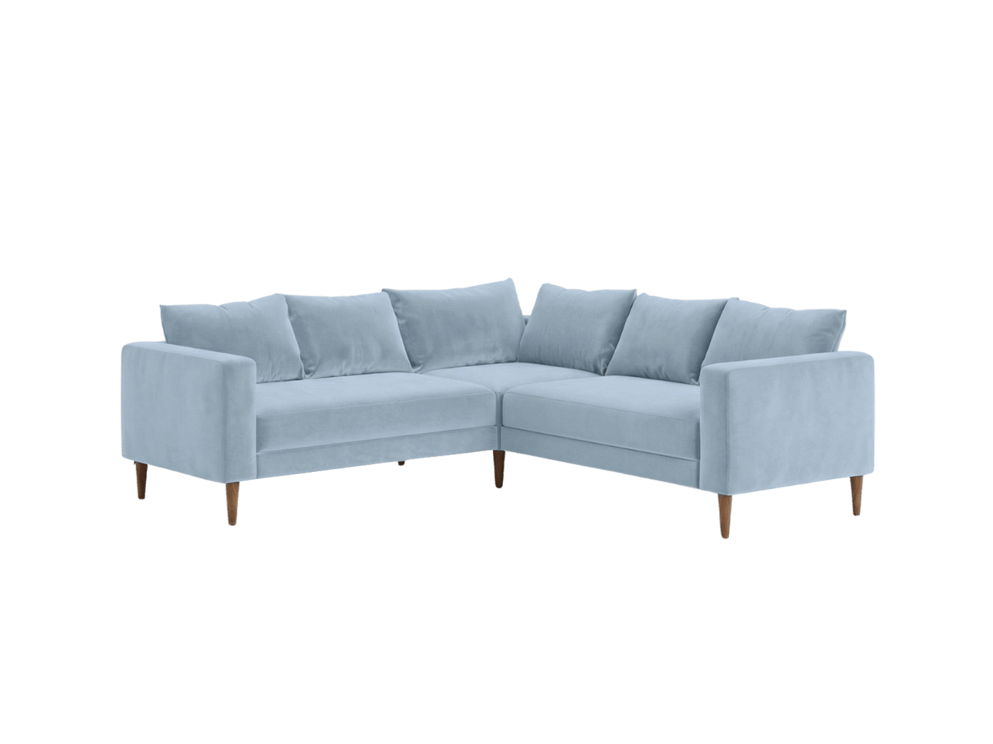 Sabai Design · The Essential Corner Sectional (5 Seat) in Recycled Velvet | socius design in Rochester, MN