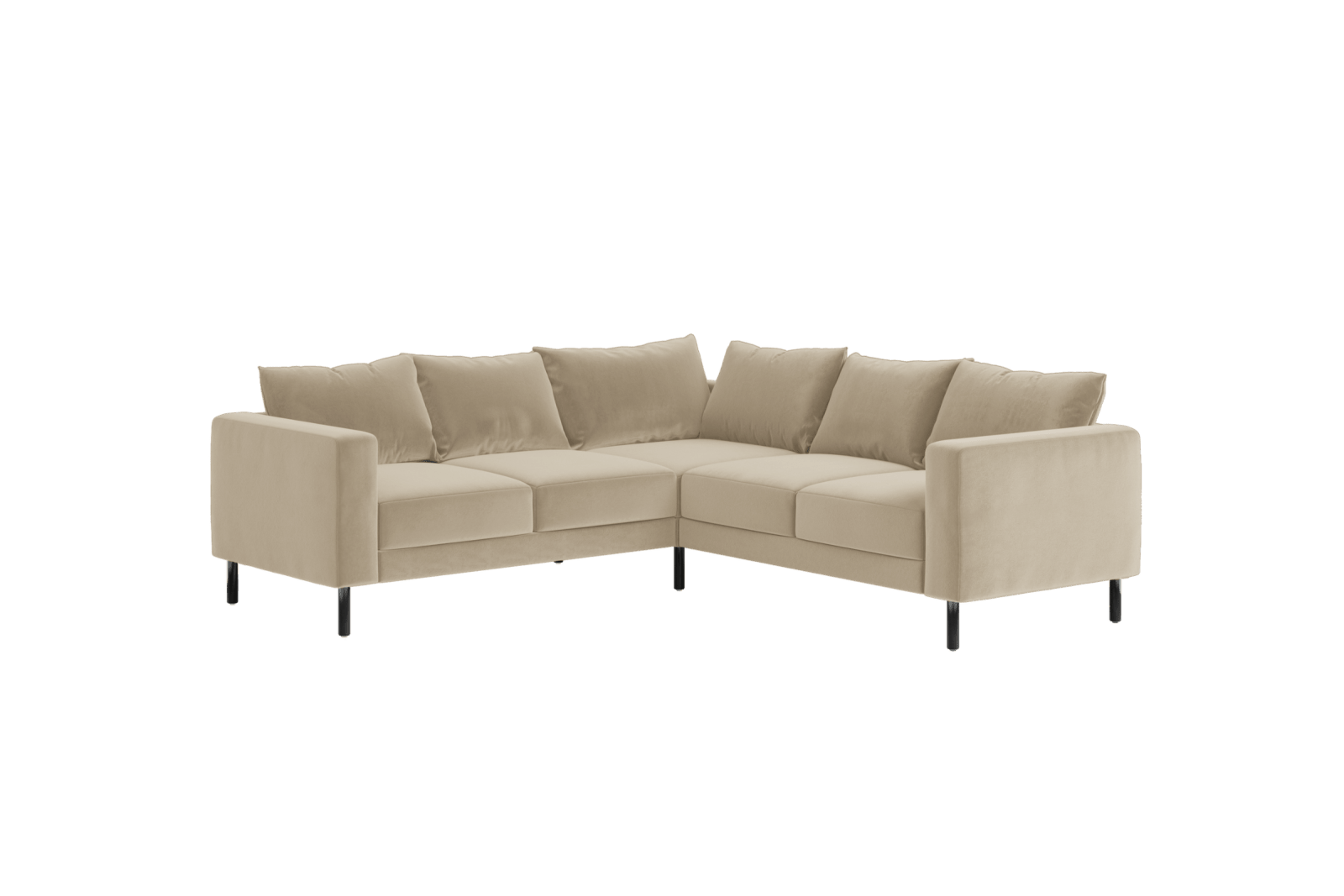 Sabai Design · The Essential Corner Sectional (5 Seat) in Recycled Velvet | socius design in Rochester, MN