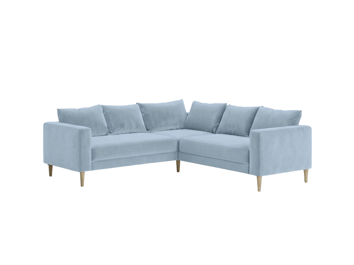 Sabai Design · The Essential Corner Sectional (5 Seat) in Recycled Velvet | socius design in Rochester, MN