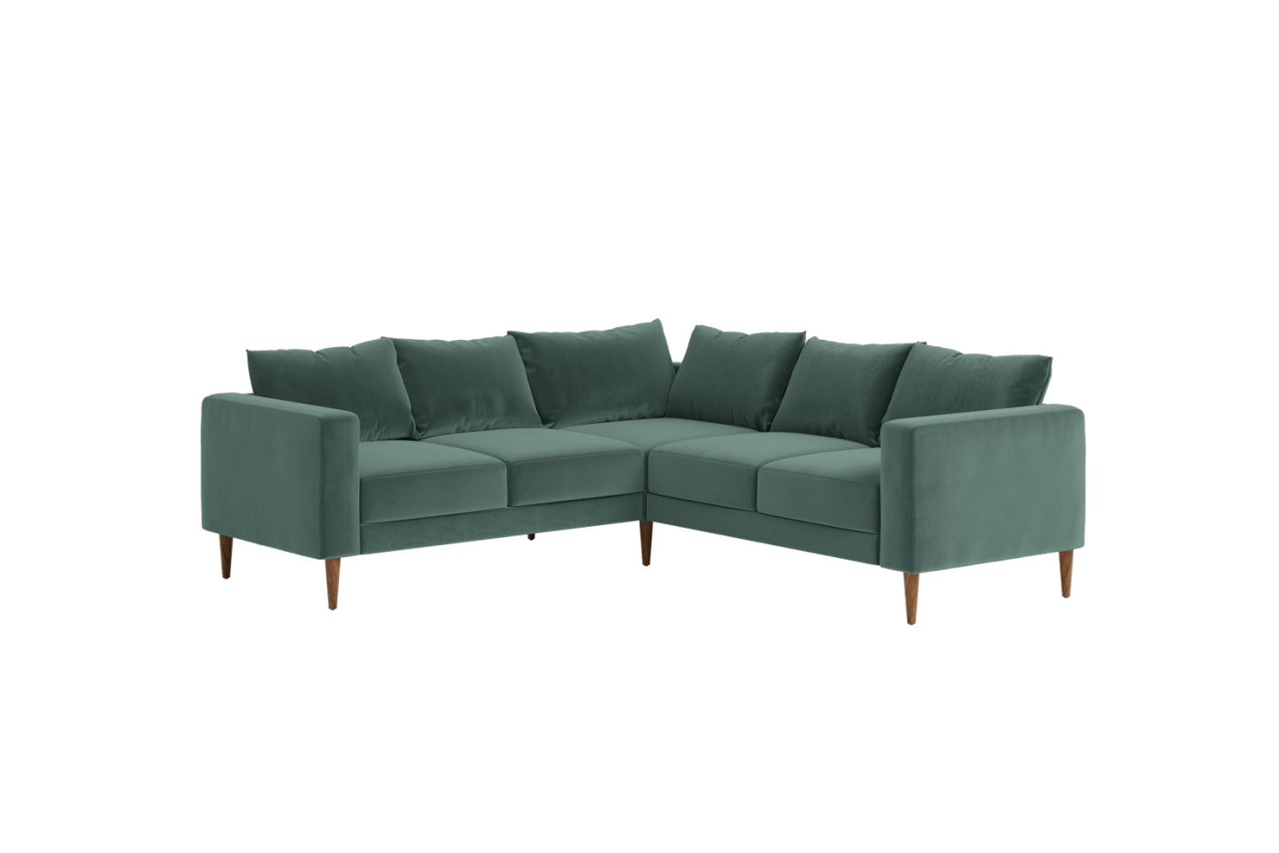 Sabai Design · The Essential Corner Sectional (5 Seat) in Recycled Velvet | socius design in Rochester, MN