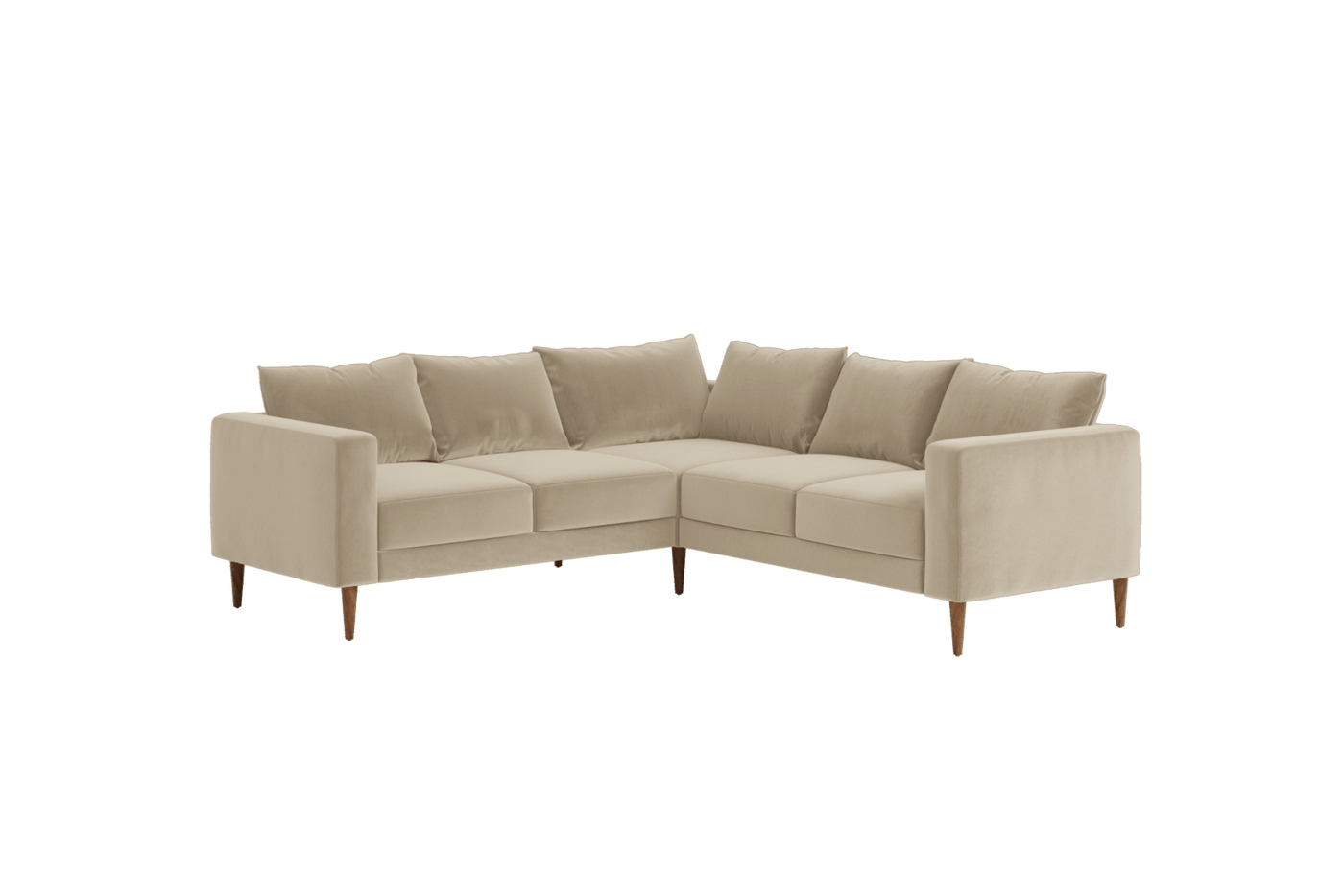 Sabai Design · The Essential Corner Sectional (5 Seat) in Recycled Velvet | socius design in Rochester, MN