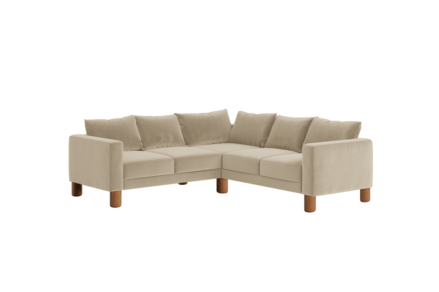 Sabai Design · The Essential Corner Sectional (5 Seat) in Recycled Velvet | socius design in Rochester, MN