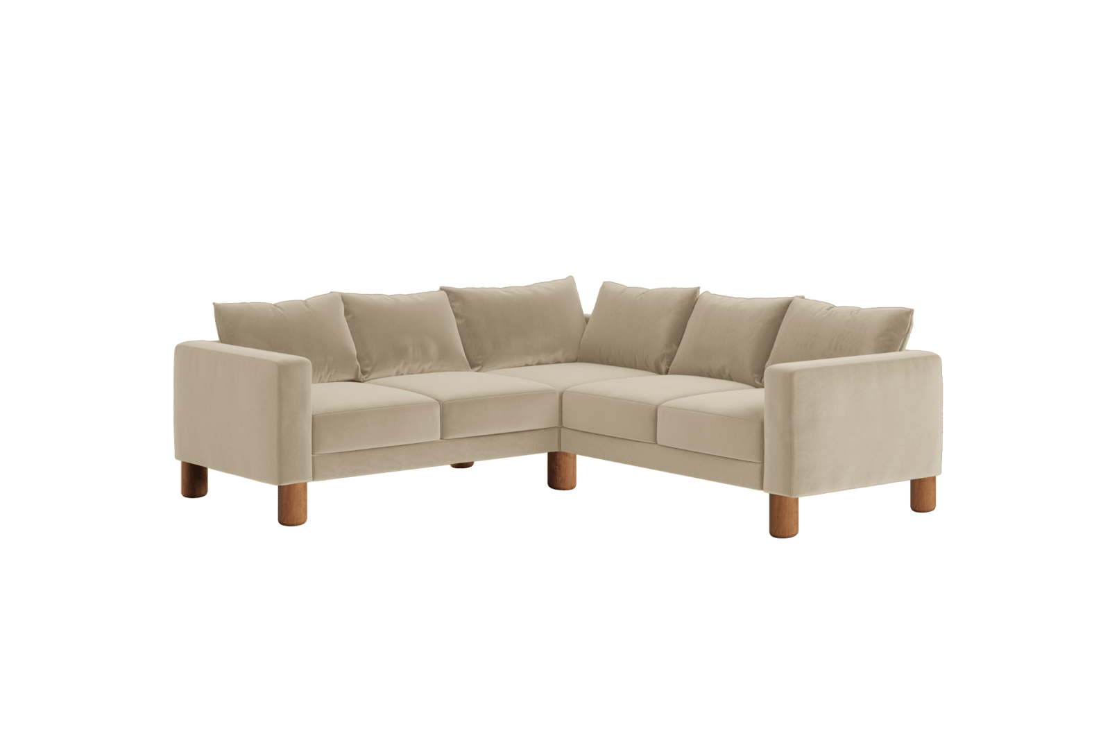 Sabai Design · The Essential Corner Sectional (5 Seat) in Recycled Velvet | socius design in Rochester, MN