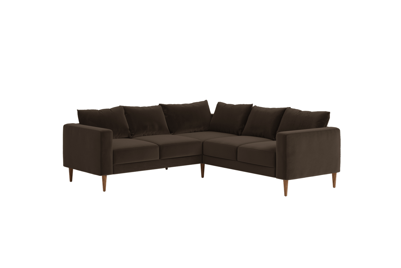 Sabai Design · The Essential Corner Sectional (5 Seat) in Recycled Velvet | socius design in Rochester, MN