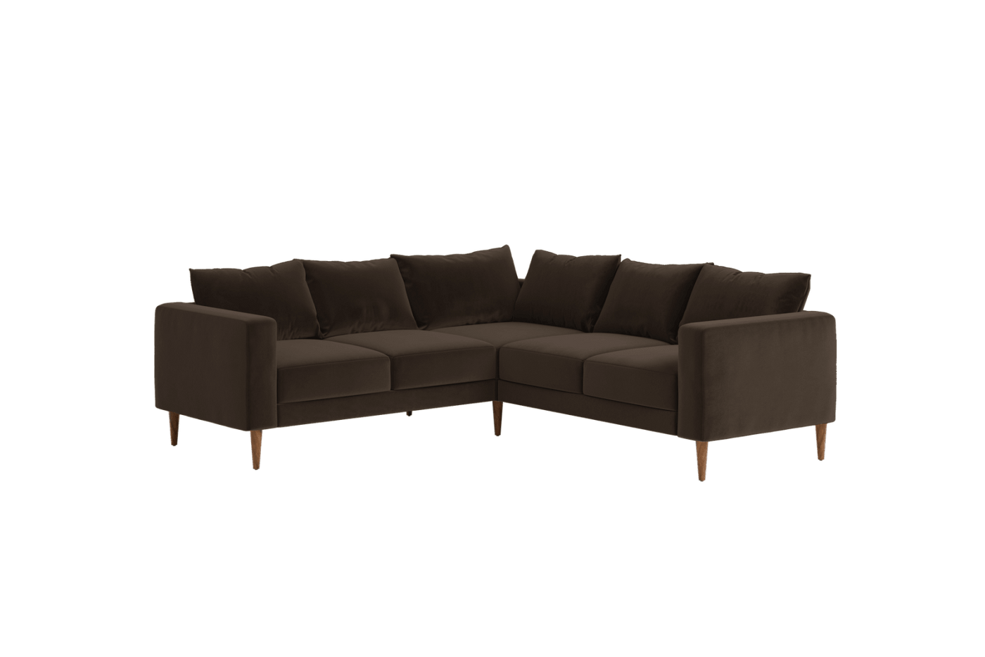 Sabai Design · The Essential Corner Sectional (5 Seat) in Recycled Velvet | socius design in Rochester, MN