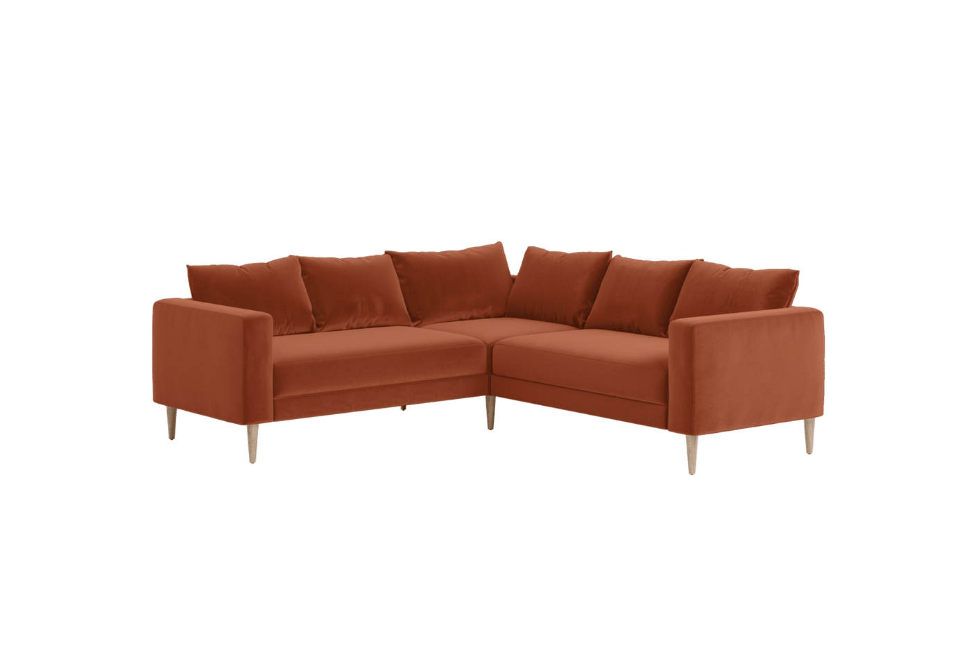 Sabai Design · The Essential Corner Sectional (5 Seat) in Recycled Velvet | socius design in Rochester, MN