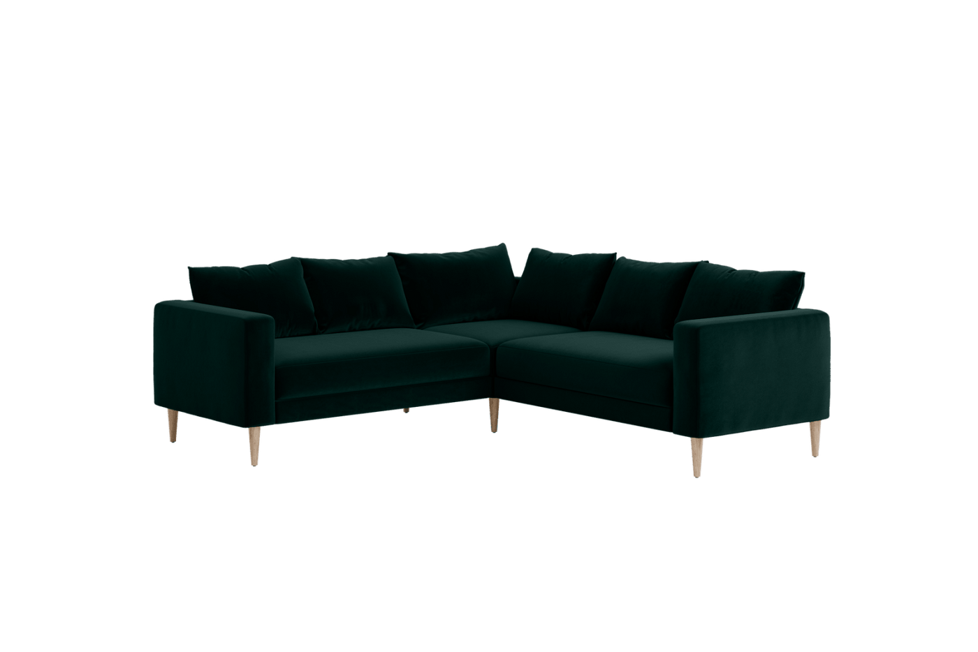 Sabai Design · The Essential Corner Sectional (5 Seat) in Recycled Velvet | socius design in Rochester, MN