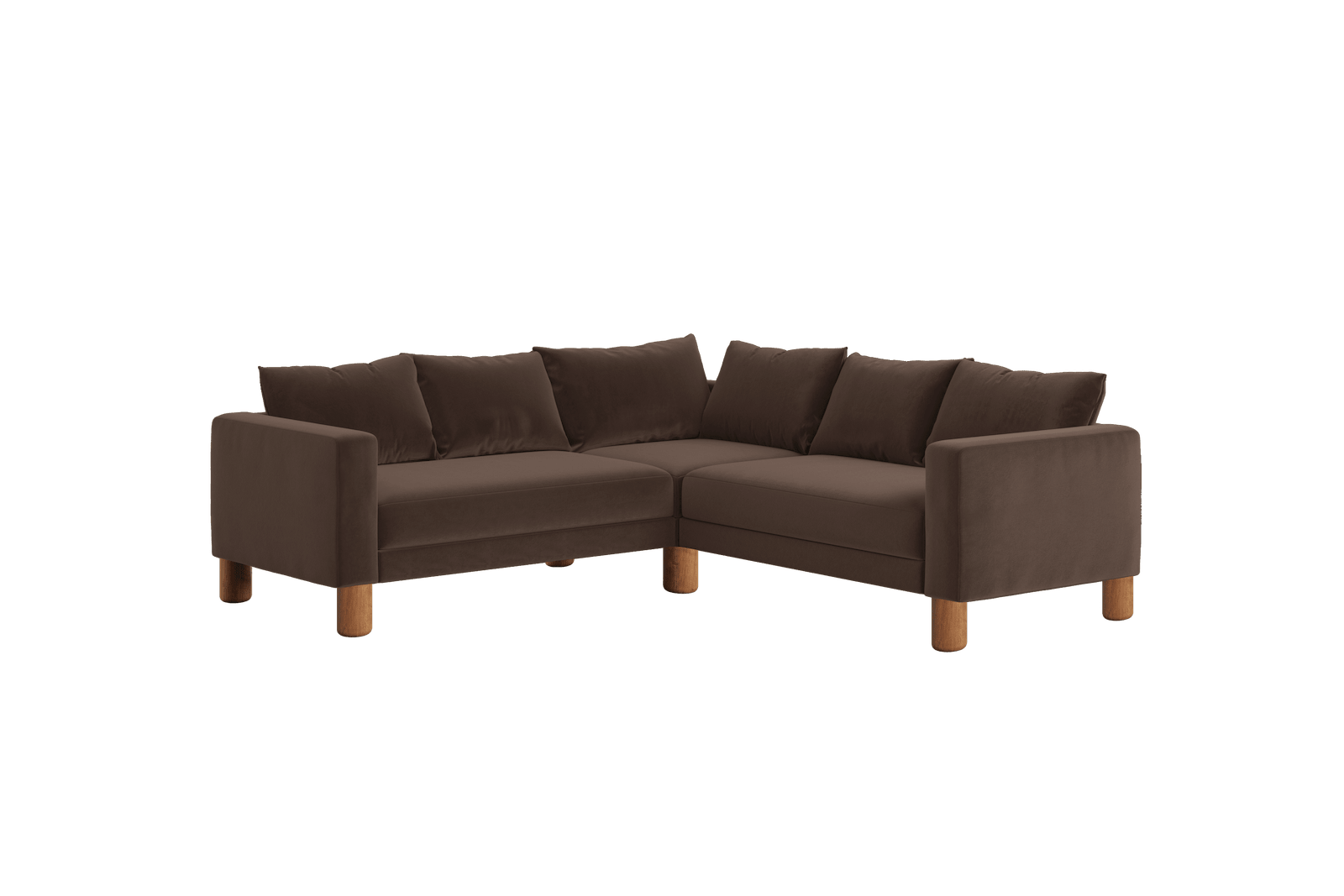 Sabai Design · The Essential Corner Sectional (5 Seat) in Recycled Velvet | socius design in Rochester, MN