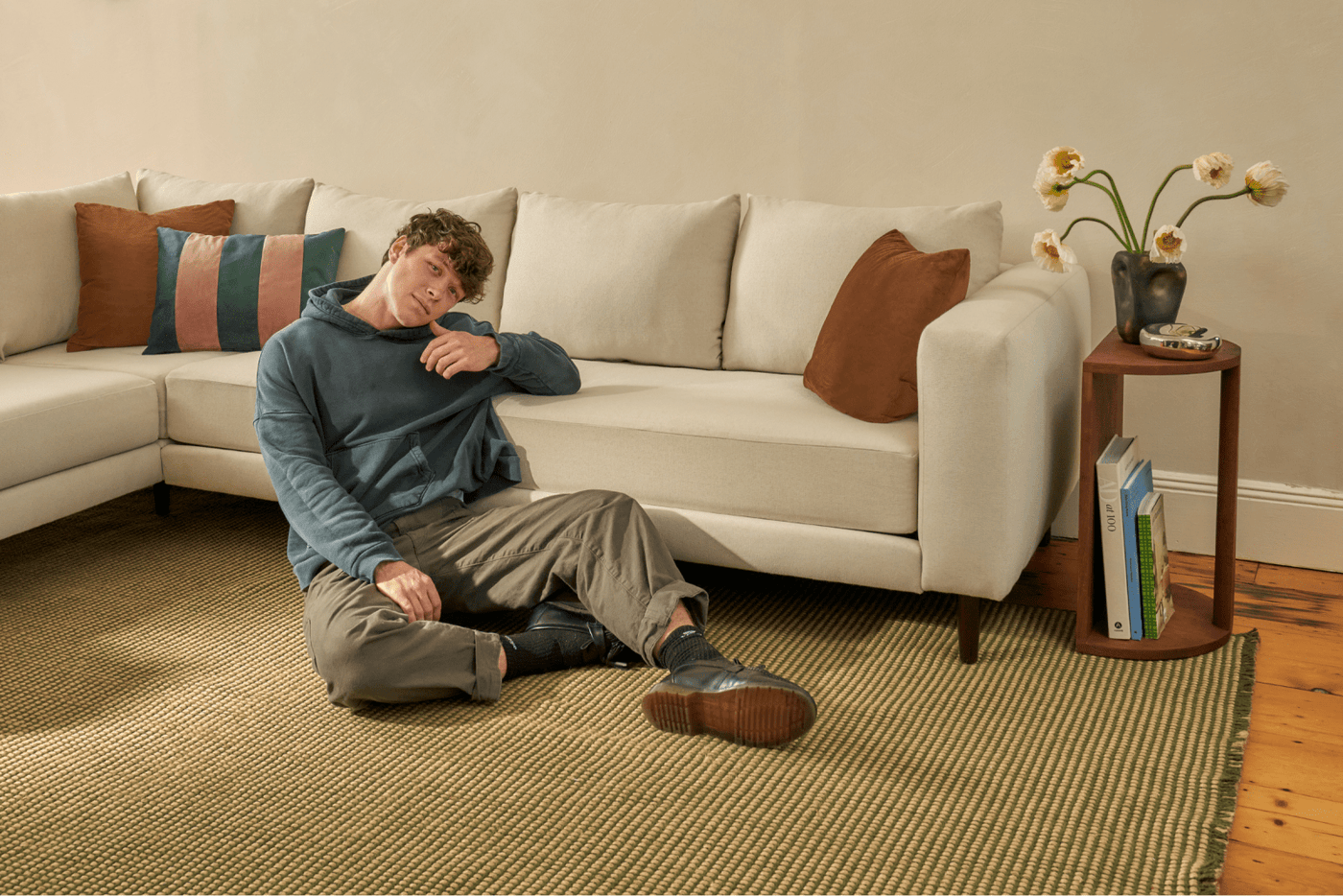Sabai Design · The Essential Corner Sectional (5 Seat) in Recycled Velvet | socius design in Rochester, MN