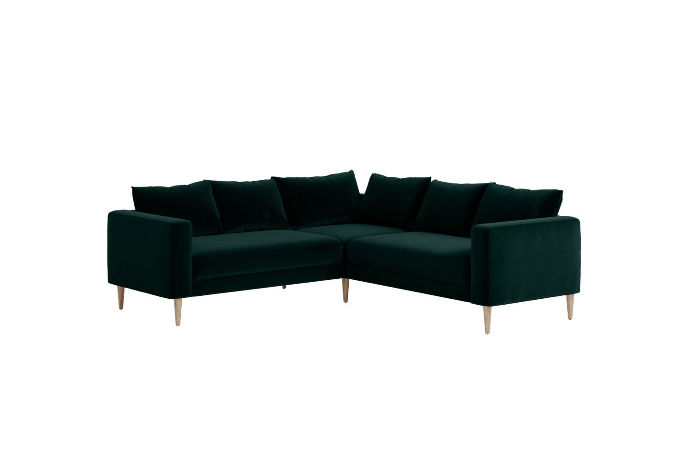 Sabai Design · The Essential Corner Sectional (5 Seat) in Recycled Velvet | socius design in Rochester, MN