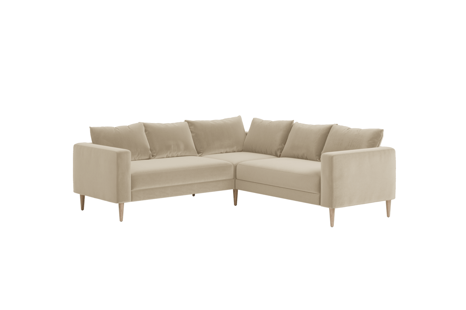 Sabai Design · The Essential Corner Sectional (5 Seat) in Recycled Velvet | socius design in Rochester, MN