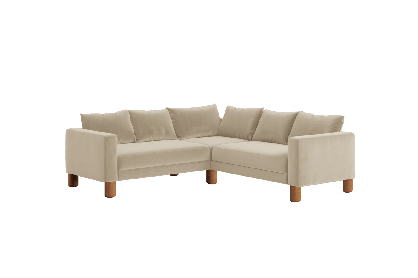 Sabai Design · The Essential Corner Sectional (5 Seat) in Recycled Velvet | socius design in Rochester, MN