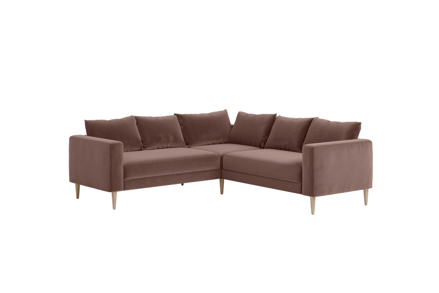 Sabai Design · The Essential Corner Sectional (5 Seat) in Recycled Velvet | socius design in Rochester, MN