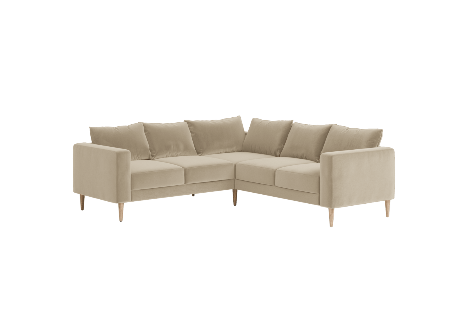 Sabai Design · The Essential Corner Sectional (5 Seat) in Recycled Velvet | socius design in Rochester, MN