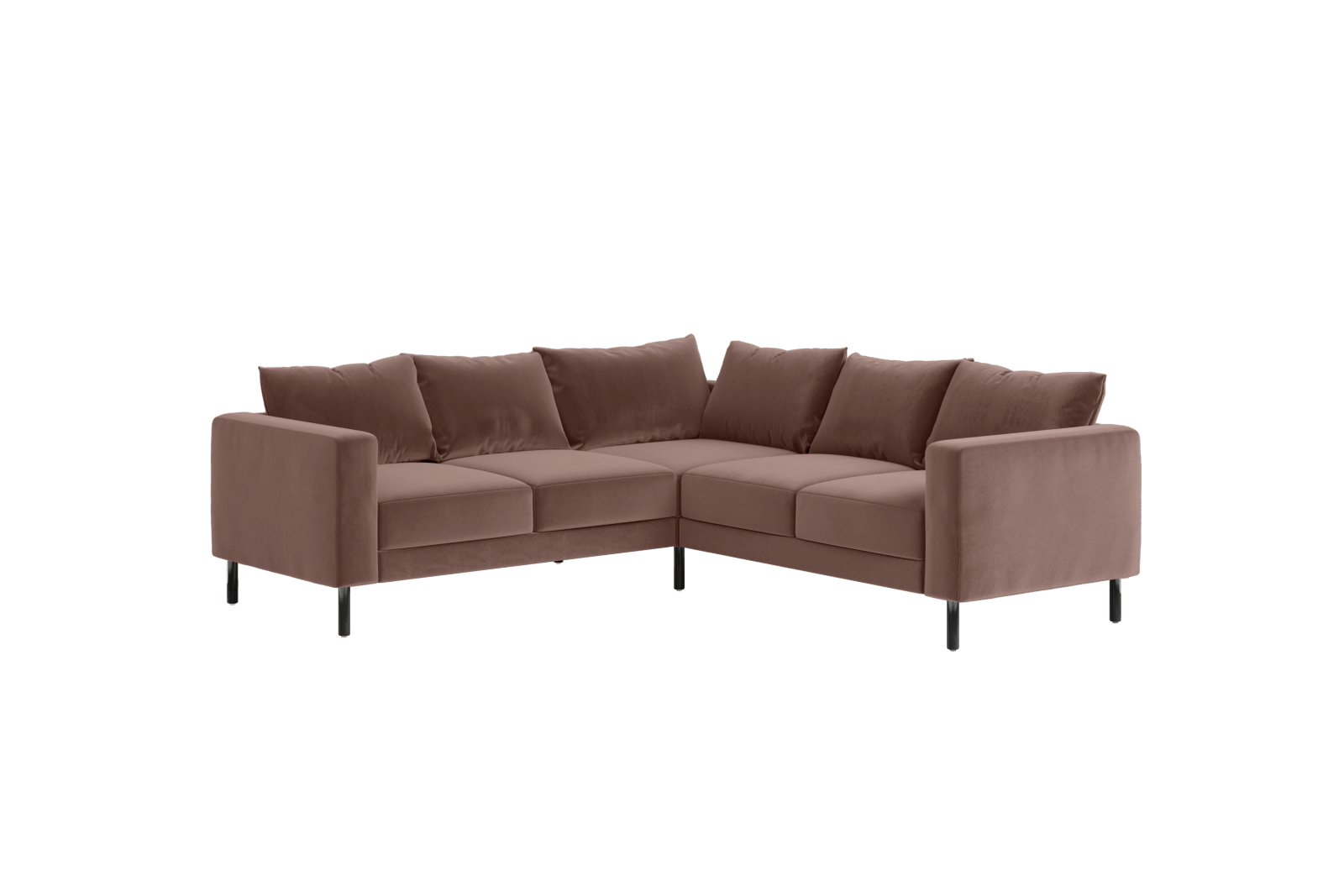 Sabai Design · The Essential Corner Sectional (5 Seat) in Recycled Velvet | socius design in Rochester, MN